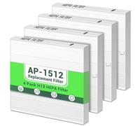 Lot de 4 filtres HEPA AP-1512HH Ture de rechange pour purificateur d'air Coway Airmega AP-1512HH, Ap-1512HH-FP, pièce # 3304899, filtre HEPA H13 uniquement