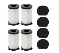 Lot de 4 filtres HEPA de rechange compatibles avec aspirateur Bomann BS1948cb pour balai électrique Ariete Handy Force 2761 2759 RBT
