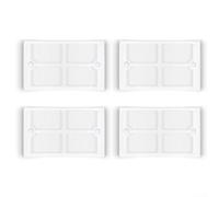 Lot de 4 filtres HEPA de rechange pour aspirateur ECOVACS X8 T80 compatible avec X8 Pro X8 Pro Plus X9 PRO T80