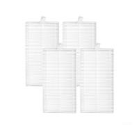 Lot de 4 filtres HEPA de rechange, pour aspirateur robot Cecotec pour Conga M50, pour un piégeage efficace de la poussière avec brosse de nettoyage, pour une meilleure qualité de l'air et un entretien