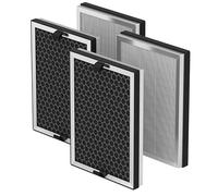Lot de 4 filtres HEPA de rechange pour purificateurs d'air JF260 et AP1273, filtration en 3 étapes H13 True HEPA et filtre à charbon actif, numéro de pièce JF260-RF