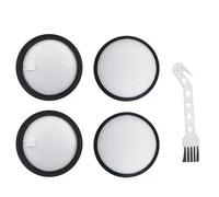 Lot de 4 filtres HEPA pour aspirateur Jimmy B505 B506 BX5 BX6 6 Pro BX7 Pro WB55 WB73 - Diamètre : 82 mm - Avec brosse de nettoyage