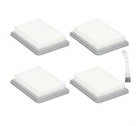 Lot de 4 filtres plats plissés de rechange pour Bosch UniversalVac 18 garantissant une capture efficace de la poussière