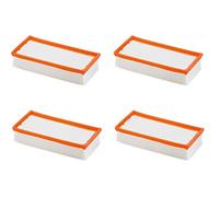 Lot de 4 filtres plissés plats pour aspirateurs d'origine comme Kärcher NT 65/2 NT 72/2 et aspirateur industriel IVC comme 6.904-283.0 NT 72/2 Eco Tc, NT 75/2 Ap Me Tc
