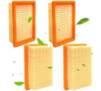 Lot de 4 Filtres Plissés Plats pour Kärcher WD4, WD5, WD6, MV4, MV5, MV6, Filtre Aspirateur Karcher pour Aspirateur Kärcher, Filtre Remplacement Réutilisable Compatibles avec Kärcher 2.863-005.0