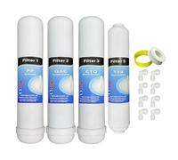 Lot de 4 filtres pour osmoseur inverse avec filetage