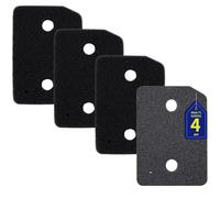Lot de 4 filtres pour sèche-linge Miele T1 9164761 - Filtre à pompe à chaleur - Filtre à socle - Filtre pour sèche-linge Miele T1 - 207 x 157 x 30 mm (correction après 48 heures d'épaisseur)