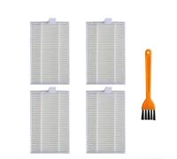 Lot de 4 filtres réutilisables lavables pour aspirateur robot GARLYN SR-600 FL022, pour éliminer la poussière fine, la saleté, la sciure, les cendres froides, les copeaux de bois, les poudres fines,