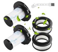 Lot de 4 Filtres Réutilisables pour Rowenta X-Force Flex Compatible 11.60, 12.60, 14.60, 15.60, Pré + Post-moteur Remplacement RH98** RH99** RH9878WO RH9879WO RH9958WO RH9958WA ZR009007 ZR009008