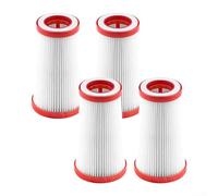 Lot de 4 filtres rouges et blancs compatibles avec E401CN, ABS durable, performance de nettoyage améliorée