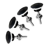 Lot de 4 fixations à dégagement rapide en aluminium pour couvercle de coffre de voiture, serrure de capot à bouton-poussoir de 30 mm avec construction en acier inoxydable, compatible