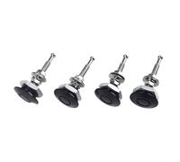 Lot de 4 fixations à dégagement rapide pour pare-chocs en aluminium, 30 mm, loquets de capot pour couvercle de coffre de voiture, pour billettes T6 et acier inoxydable, noir