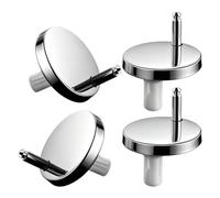 Lot de 4 fixations pour charnière pour abattant WC - Kit de rechange et | Kit de boulons de serrage sûr de la housse de siège pour appartement, maison de campagne, dortoir, salle de bain, toilettes