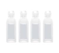 Lot de 4 flacons de 283.5 g,Transparents,Avec valve en silicone,Bouchon anti-retour,Pas de fuite d'huile,Sans suspension,Convient pour la sauce barbecue, le sirop, l'huile et les condiments