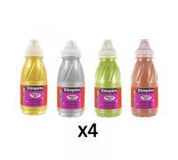 Lot De 4 Flacons De Peinture Acrylique Princess Mérit 250 Ml Cléopâtre