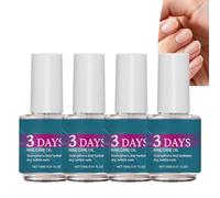 Lot de 4 flacons d'huile de soin des ongles, revitalisant pour cuticules avec vitamine E et lavande pour hydrater, hydrater profondément nourrissant pour ongles fins et rugueux