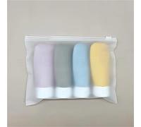Lot de 4 flacons rechargeables 60 ml, anti-fuite, souples, à presser, vides, portables, for shampoing et voyage Pour les Voyages(Color 3)