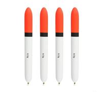 Lot de 4 flotteurs de pêche 8 g en bois de balsa avec pointe orange vif et bande noire pour une détection facile des morsures, Fox Rage pour Predator HD, convient pour le brochet et les poissons