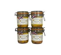 Lot de 4 Foies Gras Entiers au Sauternes 400 g - Relais Gourmet | Artisanal Français du Sud-Ouest | Sans Conservateurs, Additifs ni Colorants | Idéal Noël, Fêtes et Coffrets Gourmets