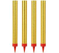 Lot de 4 Fontaines à Gâteaux Dorées - Bougies Anniversaire - 60 Secondes - Décoration Glace Fête Mariage Soirée - 12cm - Cat F1