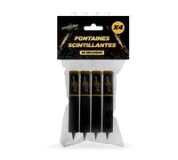 Lot de 4 fontaines lumineuses de 12 cm 1 - Durée d'illumination unitaire 60 secondes