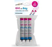 Lot de 4 Fontaines lumineuses rose durée 1 minute pour Baby Shower - Bougie lumineuse d'ambiance