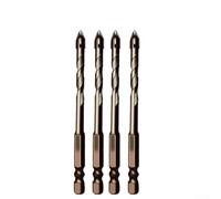 Lot de 4 forets excentriques avec revêtement en titane pour une performance durable et une résistance à la chaleur