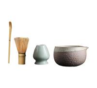 Lot de 4 fouets à matcha rétro pour table de vacances, bureau, gris