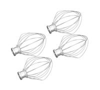 Lot De 4 Fouets Mélangeurs En Acier Inoxydable, Compatibles Avec KitchenAid, K45WW, For Gâteaux, Farine, Œufs, Crème