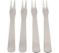 Lot de 4 Fourchettes à Escargot "Métal" 13cm Argent