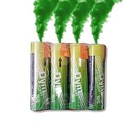 Lot de 4 Fumigènes 60 Secondes couleur Vert- Déclenchement à Goupille, durée ±60 secondes, fumigene couleur à tenir en Main - fumigene à main - Catégorie F1 - Zenda Club (Vert)