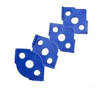 Lot de 4 gabarits d'angle pour défonceuse - Guide de filets de travail du bois R5 à R40 pour bords arrondis, compatibles avec les fraises d'angle en Dur