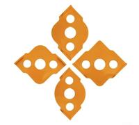 Lot de 4 gabarits de défonceuse à rayon ABS pour usinage CNC pour une dureté et une durabilité élevées, 8 tailles R5-R40 pour projets de menuiserie à coins ronds