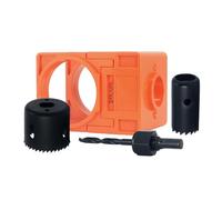 Lot de 4 gabarits de porte réglables avec guide en acier au carbone pour un perçage précis sur les portes en bois