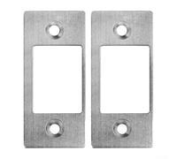 Lot de 4 gâches à pêne dormant pour grand trou et étroit pour cadre de bord, kit de réparation de serrure de porte en acier inoxydable pour les problèmes de mauvais alignement et de collage, lot de 4