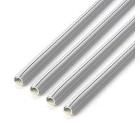 Lot de 4 gaines adhésives Cablefix 5,5 x 5 mm blanc