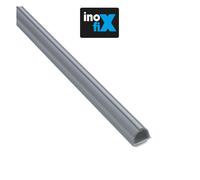 Lot de 4 gaines adhésives Cablefix 8 x 7 mm gris metallisé