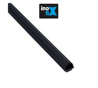 Inofix - Lot de 4 gaines adhésives Cablefix 8 x 7 mm noir Noir