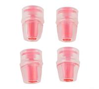 Lot de 4 gaines de rechange en silicone pour système d'hydratation de la vessie à eau, embout buccal pour camping, randonnée, course à pied (rouge)