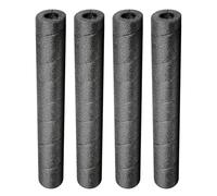 Lot de 4 gaines de tuyau en mousse d'isolation polyvalente, rembourrage de protection pour extérieur, design de rembourrage flexible, tubes noirs pour barres en cuivre, poignées et balustrades