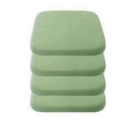 Lot de 4 Galette de Chaise, Carré Mousse à mémoire de forme Coussins de chaise Doux épaissi Antidérapant Coussins pour chaises pour la maison/jardin/cuisine/cour/voiture(Size:40×40cm,Color:Vert)