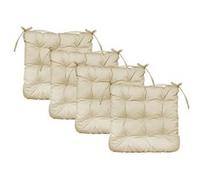 Linxor - Lot de 4 coussins carrés capitonnés pour chaise - Plusieurs coloris