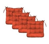 Linxor – Lot de 4 galettes carrées capitonnées pour chaise – Plusieurs coloris