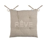 Lot de 4 galettes de chaise 4 points 38x38 Maison ficelle coton