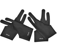 Lot de 4 Gants de Dessin Anti Fouling Gant Tablette Graphique pour Droitier Gaucher, Élastiques Gants Deux Doigts pour Pad Dessin Papier Graphiste Dessinateur Taille L (9x22cm, Noir)