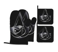 Lot De 4 Gants De Four Et Maniques Art des Yeux de la déesse égyptienne