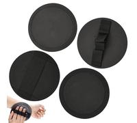 Lot de 4 gants exfoliants indolores et doux en caoutchouc pour le corps (sangles, doigts)