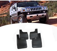 Lot de 4 Garde-Boue pour Hummer H2 2003+, Les Garde Boue Avant et arrière s'installent sans perçage