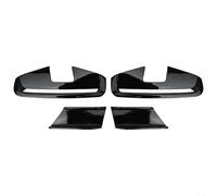 Lot de 4 garnitures d'aération latérales avant noires brillantes pour BMW G22 G23 M Sport - Garniture extérieure en plastique ABS - Esthétique améliorée pour les amateurs de voitures