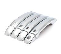 Lot de 4 garnitures de poignée de porte extérieure en ABS chromé pour Audi Q5 2009-2013 A4 B8 S4 A5 2008-2011 LHD